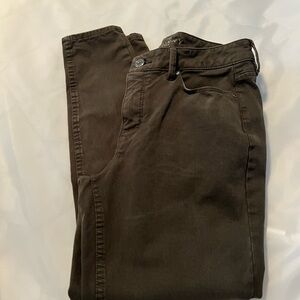 Elegant Dark Brown Skinny Jeans